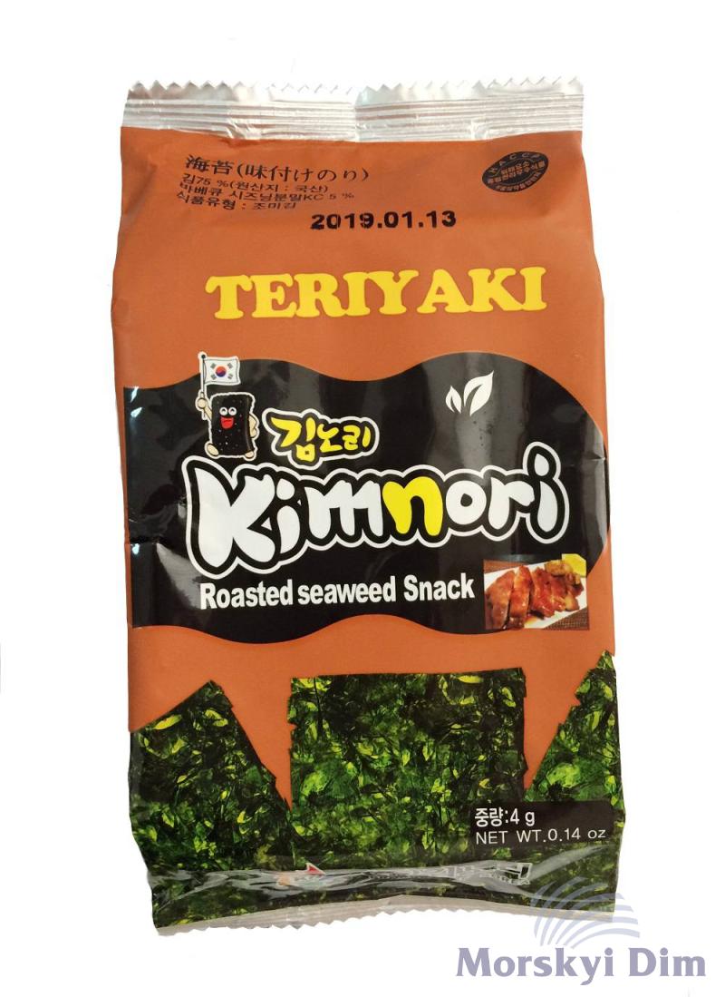 Чипсы Нори Teriyaki, Kimnori, 4г