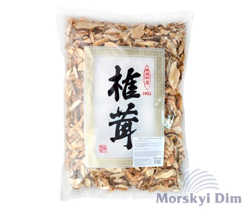 Грибы Shiitake сушеные нарезанные, JS, 1кг