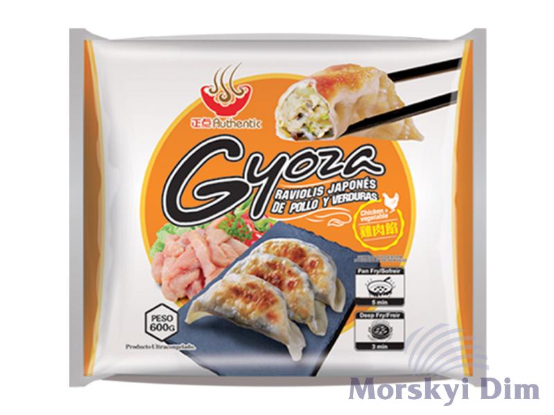 Гёдза с курицей и овощами замороженные, 600 г, MengFu