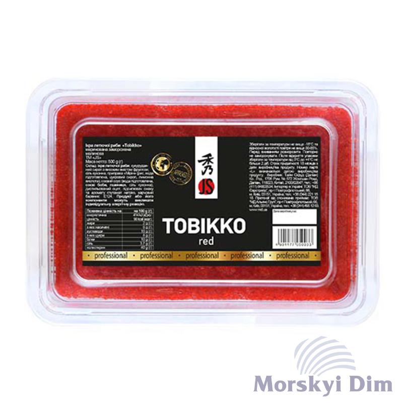 Икра летучей рыбы Tobikko малиновая, JS, 500г