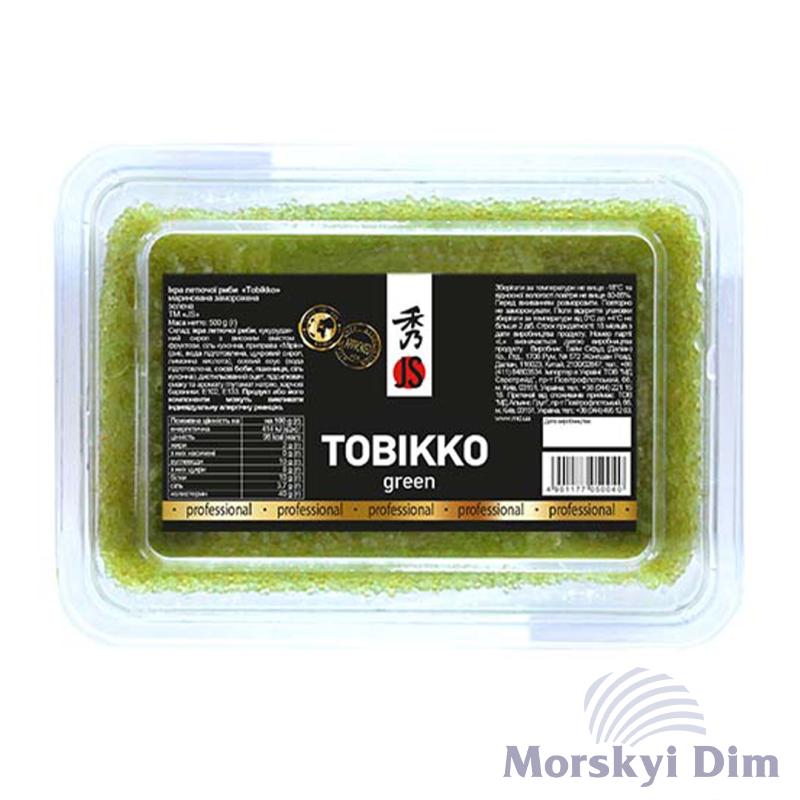 Икра летучей рыбы Tobiko зеленая, JS, 500г