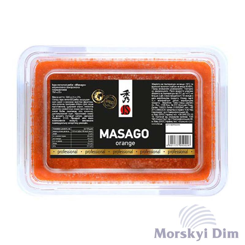 Икра мойвы Masago оранжевая, JS, 500г