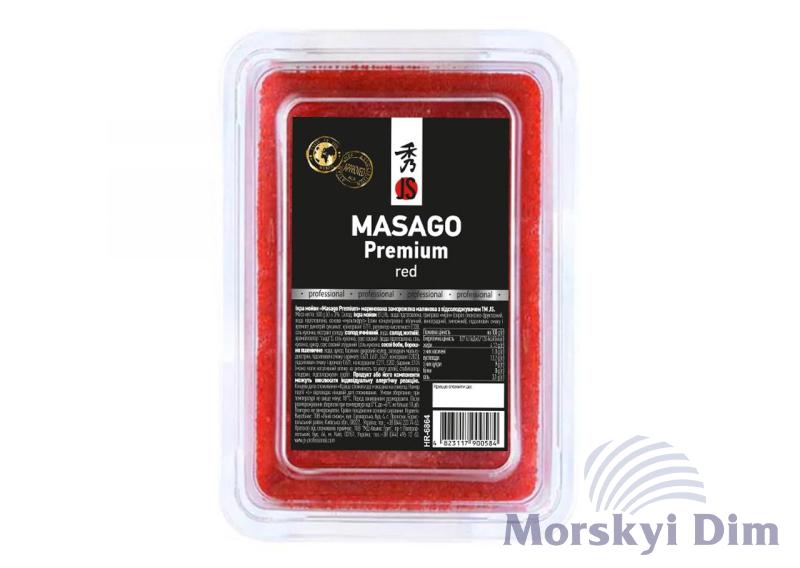 Икра мойвы Masago Premium малиновая, JS, 500г