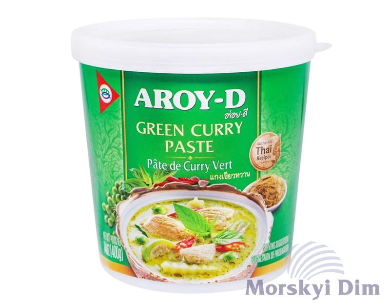 Паста карри зеленая, AROY-D, 400г