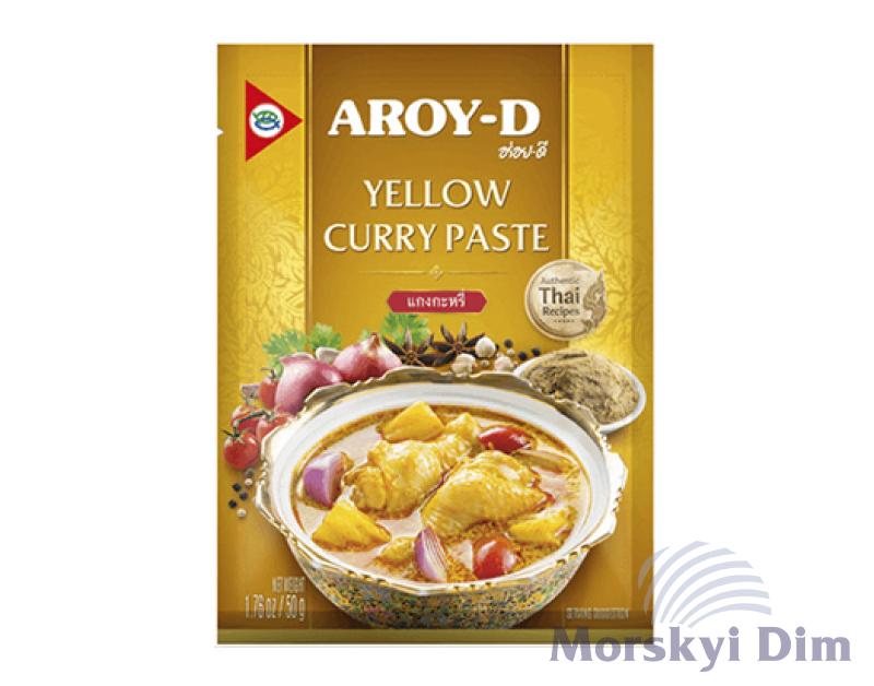 Паста карри желтая, AROY-D, 50г
