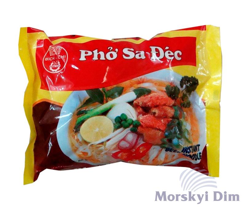Лапша рисовая со вкусом говядины, BICH-CHI, 60г