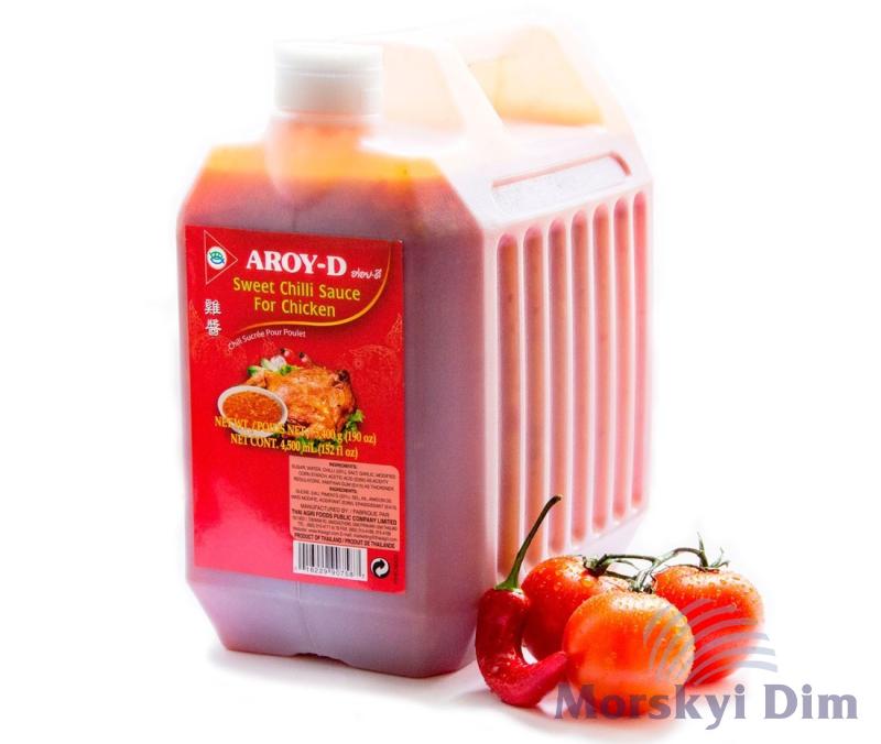 Соус сладкий чили для курицы, AROY-D, 5,4кг